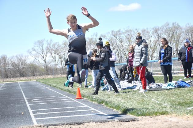 Callie Held finished eighth in the triple jump. NCJ photos by Beth Sparrow