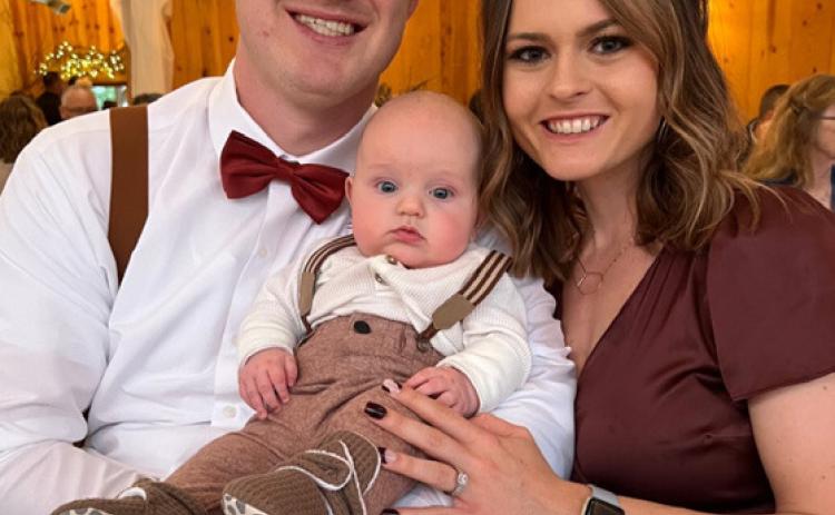 Carlee Konz as been hired as Fullerton’s Future Inc. Center Director. Here she is with her husband, Jerrad, and son, Clay. Photo provided